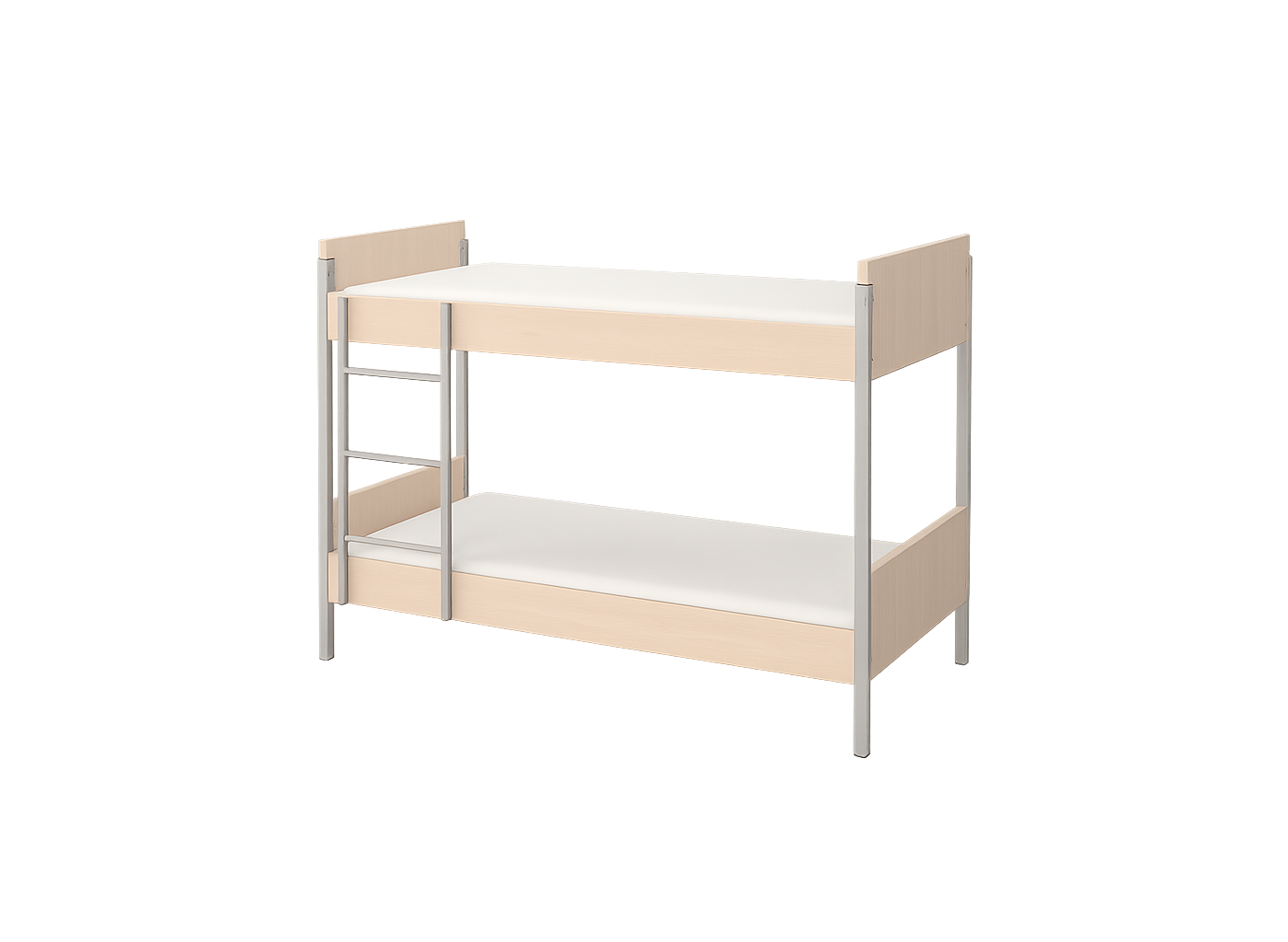 Двоярусне ліжко посиленої конструкції, з металевою драбиною, ЛЕЛЕКА, 1958х863х1784 мм.